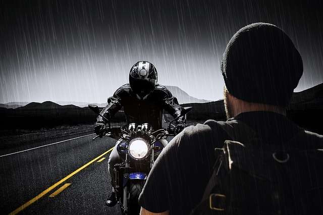 How to ride a motorcycle in the rain