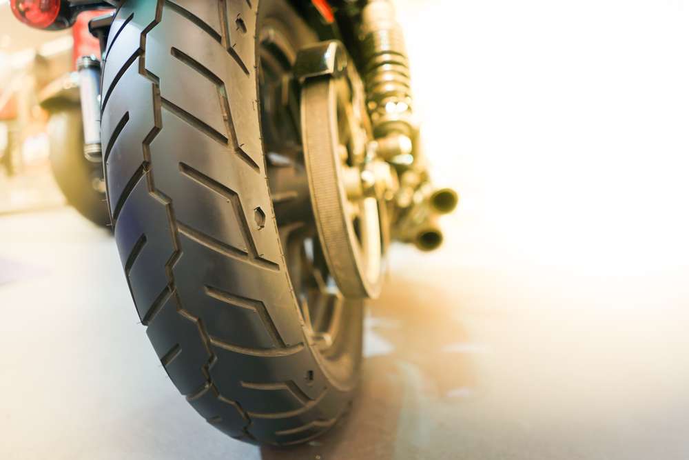 change a motorcycle tire