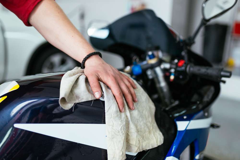 Drying your motorcycle is as important as learning how to wash a motorcycle.