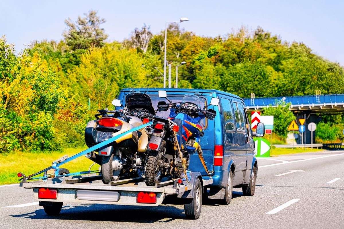 How To Strap A Motorcycle On A Trailer